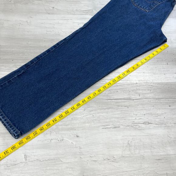 Carhartt Relaxed Fit Straight Leg High Rise Mid Wash Denim Cotton Jeans 32/30 - Picture 9 of 10